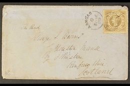 NEW SOUTH WALES 1860 Cover To Scotland, Franked 1860-72 6d Grey-brown, Perf.12, SG 143, Cancelled By Sydney Duplex, Env. - Sonstige & Ohne Zuordnung