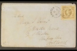NEW SOUTH WALES 1860 Cover To Scotland, Franked 1860-72 6d Grey-brown, Perf.12, SG 143, Cancelled By Sydney Duplex, Env. - Other & Unclassified