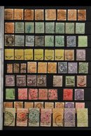 SOUTH AUSTRALIA 1860-1910 UNCHECKED HOARD Haphazardly Presented On Stock Pages, Mostly Used With Some Postmark Interest. - Autres & Non Classés
