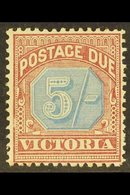 VICTORIA 1890-94 Postage Due 5s Dull Blue And Brown Lake, SG D10, Mint With Light Gum Toning. For More Images, Please Vi - Autres & Non Classés
