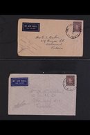 VICTORIA WW2 AUSTRALIAN FORCES - AUST F.P.O CENSOR COVERS COLLECTION Presented In Protective Pages. An Interesting Selec - Other & Unclassified