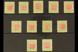 POSTAGE DUES 1909 Rosine And Yellow Green Set To £1 Complete, SG D63/73, Very Fine Mint. Lovely Bright Colours. (11 Stam - Other & Unclassified