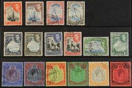 1938-53 Pictorial & Portrait Definitive "Basic" Set, SG 110/21d, Fine Used (16 Stamps) For More Images, Please Visit Htt - Bermudas