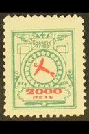 ETA 1939 2000r Green & Red On Thick Paper Air Local Private Company (Scott 2CL4, Michel E4), Fine Mint, Fresh. For More  - Altri & Non Classificati