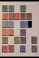 1937-52 FINE MINT KGVI COLLECTION On Album Pages, With 1938-47 Set With Additional Papers Of Most Values Incl. 1s, 2s6d  - Iles Vièrges Britanniques