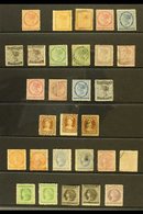 1861-72 Attractive Range With 1861 (perf 9) 2d Rose Fine Used, 1862-69 (yellowish Paper) 1c Both Unused And Used, 2d Min - Altri & Non Classificati