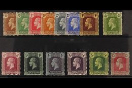1921-26 Watermark Multi Script CA Complete Definitive Set, SG 69/83, Very Fine Mint. (14 Stamps) For More Images, Please - Caimán (Islas)