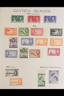 1937-68 FINE MINT COLLECTION On Pages, Incl. 1938-48 To 5s, 1948 Wedding, 1950 Set And 2s Shade, 1953-62 Set, Etc. (110  - Cayman Islands