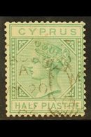 1882 ½d Emerald Green, Watermark "CA", SG 16, Very Fine Used With Clear Part May 20 1882 Cancel.  For More Images, Pleas - Autres & Non Classés