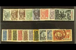 SENEGAL 1906 Palm & Faidherbe Set Complete, Yv 30/46, Fine To Very Fine Used. (18 Stamps) For More Images, Please Visit  - Autres & Non Classés