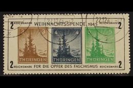 RUSSIAN ZONE THURINGIA 1945 Christmas Anti-fascism Type VI Miniature Sheet (Michel Block 1xa, SG MSRF9), Very Fine Cds U - Other & Unclassified