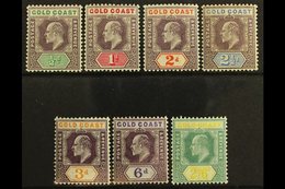 1904-06 (wmk Mult Crown CA) KEVII Set, SG 49/57, Very Fine Mint. (7 Stamps) For More Images, Please Visit Http://www.san - Costa De Oro (...-1957)