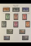 1937-52 COMPLETE KGVI MINT COLLECTION. A Complete Run Of Basic KGVI Period Issues Plus A Number Of Additional Perfs Of 1 - Gold Coast (...-1957)