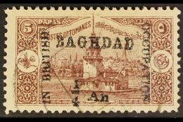 BAGHDAD 1917 ¼a On 5pa Dull Purple Leander's Tower Local Overprint, SG 2, Very Fine Used, Fresh, With 2018 David Brandon - Iraq