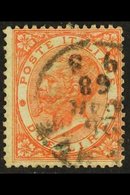 1863 2L Orange, King Victor Emmanuel II, Mi 22, Used With 1868 Dated C.d.s. Postmark For More Images, Please Visit Http: - Non Classés