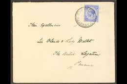 1916 (June) Envelope To Sir Claude & Lady Mallet, The British Legation, Panama, Bearing 2½d Tied Annotto Bay Cds, Panama - Jamaica (...-1961)