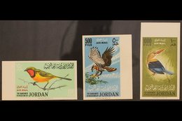 1964 Air - Birds IMPERFORATE Set, SG 627/29, Never Hinged Mint (3 Stamps) For More Images, Please Visit Http://www.sanda - Jordanië
