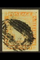 1859 1d Red, SG 23, Used With Skilfully Added Margins. A Lovely Looker! For More Images, Please Visit Http://www.sandafa - Mauricio (...-1967)