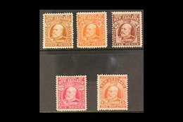1909 - 11 Ed VII Set, 3d To 1s, Line Perf 14, SG 395/9, Very Fine Mint. (5 Stamps) For More Images, Please Visit Http:// - Autres & Non Classés