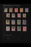 1925-63 FINE USED COLLECTION Includes 1925-9 KGV Definitives Complete Set (3s Small Thin, 20s Small Perf Fault On Corner - Northern Rhodesia (...-1963)