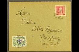 LOCAL TOWN POST PRZEDBORZ 1918 (15 Aug) Cover Bearing Austria 15h Feldpost Stamp Tied By "K.u.K. Etappenpostamt Gorzkowi - Other & Unclassified