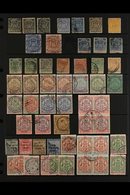 1892-1919 INTERESTING OLD TIME USED. A Useful Old Collection Presented On Stock Pages That Includes Multiples, Postmark  - Sonstige & Ohne Zuordnung