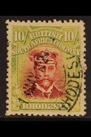 1922-24 10s. Crimson And Bright Yellow-green Admiral On White Paper, SG 309, Fine Cds Used For More Images, Please Visit - Other & Unclassified