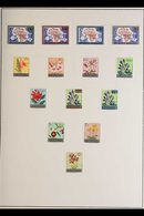 1962-5 COLLECTION FINE MINT Stamps And UNADDRESSED FIRST DAY COVERS Displayed On Album Pages, Includes 1963 Flowers Ovpt - Sonstige & Ohne Zuordnung
