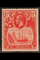 1922-37 1½d Deep Carmine-red, Wmk Script CA, SG 99f, Very Fine Mint, Thick Brown Gum (similar To First Printings Of Many - Sainte-Hélène