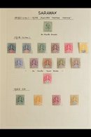 1899-1952 FINE MINT COLLECTION Presented On Album Pages & Includes 1918-23 "Brooke" Values To $1, 1947 Crown Colony Over - Sarawak (...-1963)