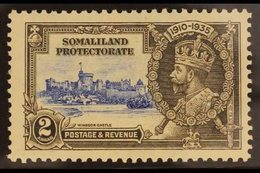 1935 JUBILEE VARIETY. 2a Ultramarine & Grey Jubilee "KITE AND VERTICAL LOG" Variety, SG 87k, Fine Mint. For More Images, - Somaliland (Protectorate ...-1959)