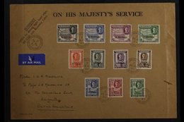 1951 (22 May) Local Cover Bearing New Currency Surcharges Complete Set, SG 125/35, Tied By Very Fine HARGEISA Cds's. For - Somaliland (Herrschaft ...-1959)