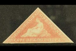 CAPE OF GOOD HOPE 1853-63 1d Rose, SG 5a,. Unused (regummed) With Three Clear Margins. Attractive Stamp For More Images, - Non Classés