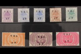 ORANGE FREE STATE TELEGRAPH STAMPS 1900 "V.R.I. / AT" Overprinted Set, 1d To £4, SG T42/49, Very Fine Mint. (8 Stamps) F - Non Classés