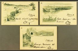 TRANSVAAL 1902 Group Of Three Different Pictorial Postcards, Each Numbered And Addressed To Pretoria, Each Posted Withou - Unclassified