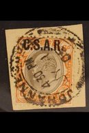 TRANSVAAL RAILWAY OFFICIAL STAMPS 1905 6d Black And Orange-brown With "C.S.A.R." Overprint, SG RO8, Very Fine Used On Pi - Zonder Classificatie