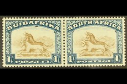 1930-44 1s Brown & Deep Blue, Wmk Inverted, Blue Line Under "F" Of "SUIDAFRIKA," Union Handbook V5, SG 48bw, Fine Mint.  - Non Classificati