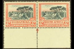 1930-44 3d Black & Red, Watermark Upright, WINDOW FLAW, With Arrow In Margin, SG 45b, Very Fine Mint. For More Images, P - Ohne Zuordnung