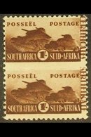 1942-4 BANTAM WAR EFFORT VARIETY 1s Brown, "CERTIFICATES / SERTIFIKATE" Printed On Margin Of Stamp, SG 104 (Union Handbo - Non Classificati