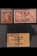 1921 Airmail Surcharge Set Complete, SG 78/80, Fine Mint. All Signed. (3 Stamps) For More Images, Please Visit Http://ww - Syrie