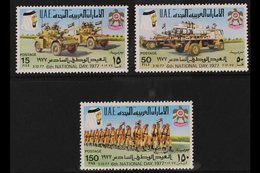 1977 Sixth National Day Set Of Three, SG 96/98, Very Fresh Lightly Hinged Mint, A Very Rare Set Significantly Increased  - Andere & Zonder Classificatie