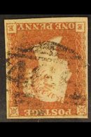 1841 1d Red-brown, "E E" Check Letters, WATERMARK INVERTED, SG 8Wi, Good To Fine Used, Four Margins. For More Images, Pl - Other & Unclassified