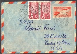 YUGOSLAVIA  - CROATIA  - AIRMAIL  JELŠANE Via RUPA To USA - 1953 - Poste Aérienne