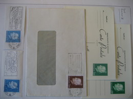 Monaco- Ganzsachen Postkarten, Beleg, Briefausschnitte - Brieven En Documenten