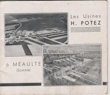 TRES RARE CATALOGUE PUBLICITAIRE DES AVIONS POTEZ A MEAULTE PUB DU POTEZ 25 JUSQU'AU POTEZ 40 - Vliegtuig