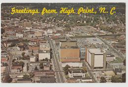 High Point NC North Carolina 1969 Aerial View Postcard - High Point