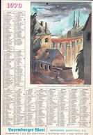 Luxembourg 1970, Calendrier Des Facteurs Des Postes, Grand Format, 2 Scans - Grand Format : 1961-70