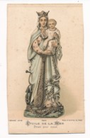 Image Pieuse Holy Card Santino Editeur BOUASSE Jeune Marie Etoile De La Mer Ancre Marine Poissons Chromo - Devotion Images