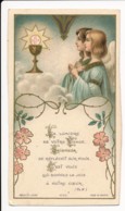 Image Pieuse Holy Card Santino Editeur BOUASSE Jeune Art Nouveau Chromo Anges Calice Communion La Lumière... - Devotion Images