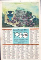 Luxembourg 1980, Calendrier Luxemburger Wort Imprimerie St.Paul, Grand Format, Hommage, 2 Scans - Grand Format : 1971-80